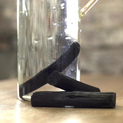 Kishu Binchotan Charcoal - Water Purifying Sticks for Great-Tasting Water, 4 Sticks for Personal-Sized Bottles