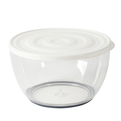 Sur La Table Kitchen Essential 6.3 Qt Salad Spinner, Fruit Wahser, Fruit Washing Bowl with Strainer, Vegertable Cleaner, Salad Cleaner, Lettuce Washer - Navy Blue