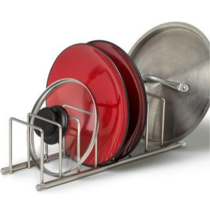 FitWell Kitchen Bakeware Organizer,Plate Racks,Rack for Plastic Lids,Cutting Boards,Cookie Sheets,Pots & Pans Holder,Compact Kitchen Storage,Cabinet Organizer