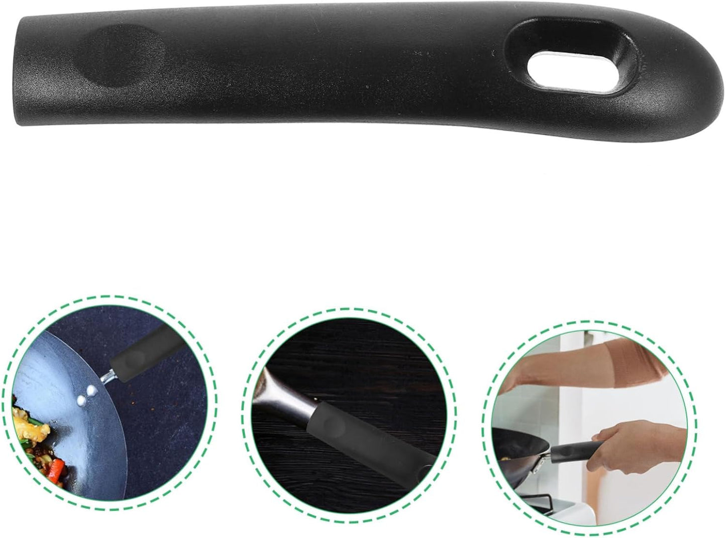 Ciieeo Bakelite Pot Handle, Anti-scald Pot Grip Replacement for Cookware Accessories, General Pot Handle