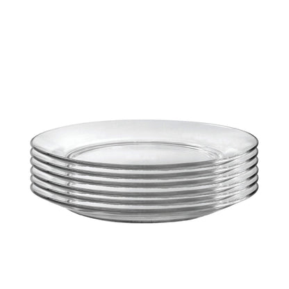 Duralex Lys Clear Glass 11 Inch Dinner Plate, Set Of 6