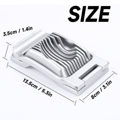 2 Packs Egg Slicer,Strawberry Slicers, Stainless Steel Wire Egg Slicer for Hard Boiled Eggs, Heavy Duty Aluminum Base Metal Egg Cutter for Egg Strawberry Soft Fruit & Food, Dishwasher Safe