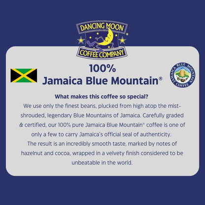 (2 Pack) Dancing Moon Coffee Co, 100% Pure Jamaica Blue Mountain® Ground Coffee - 8 oz Medium Roast