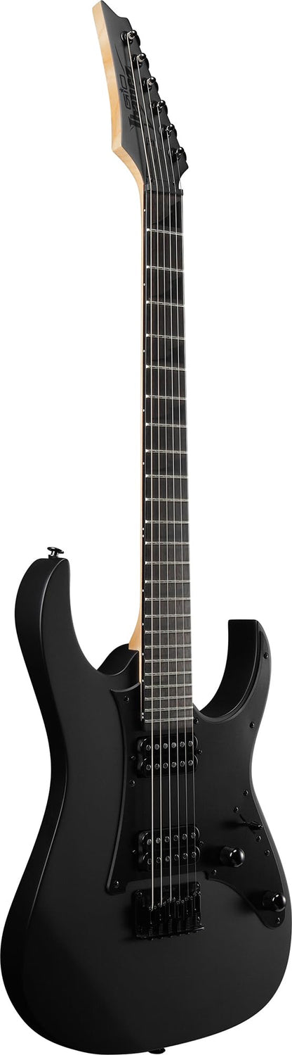 Ibanez GRGR131EX RG Gio Electric Guitar - Black Flat Bundle with Amplifier, Gig Bag, Tuner, Cable, Picks, Austin Bazaar Instructional DVD, and Polishing Cloth