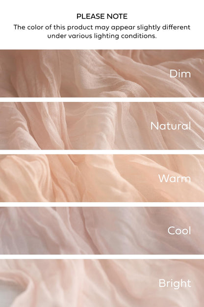Ling's Moment Luxury Cloth Wedding Napkins - 19x19 Inch Reusable Cheesecloth Linen Napkins for Wedding Reception, Bridal Shower, Dinner Table - Washable, Durable (Set of 10), [Blush]