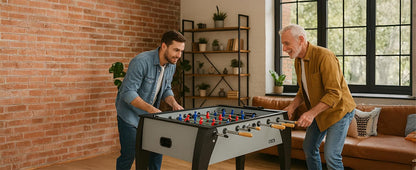 KICK Legend 55" Foosball Table (Gray) – Professional Full-Size Indoor Game Table