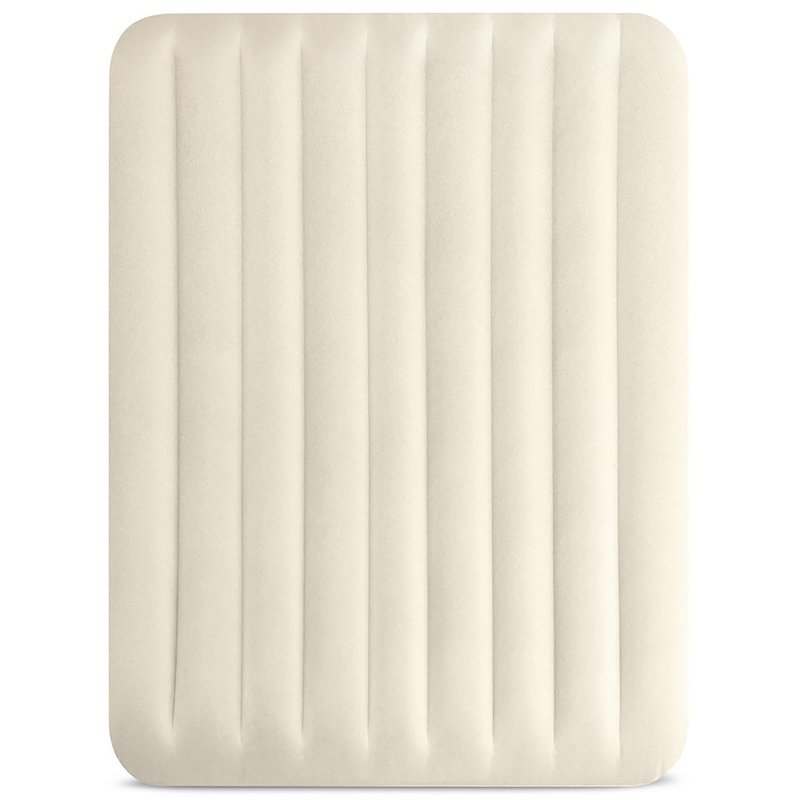 Intex 64103E Dura-Beam Standard Single-High Air Mattress: Fiber-Tech - Queen Size - 10in Bed Height - 600lb Weight Capacity - Pump Sold Separately