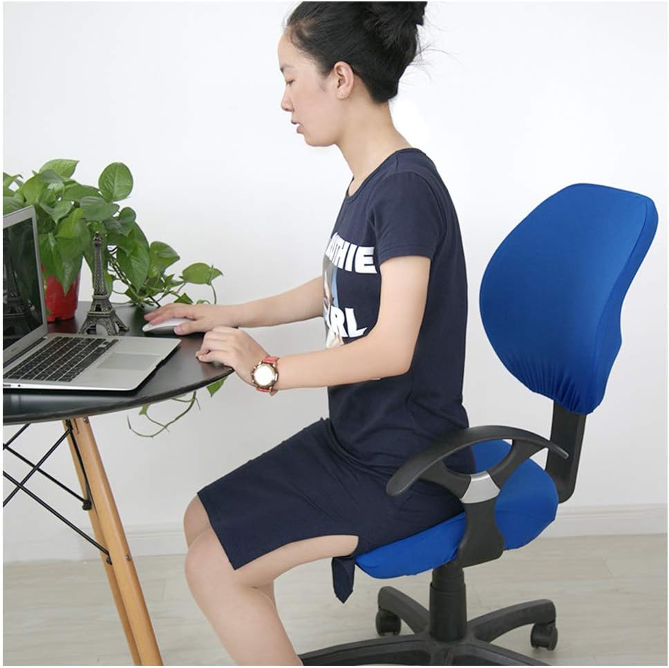Fdit Chair Covers, Universal Stretchable Office Chair Backrest Cover Slipcover (Navy)