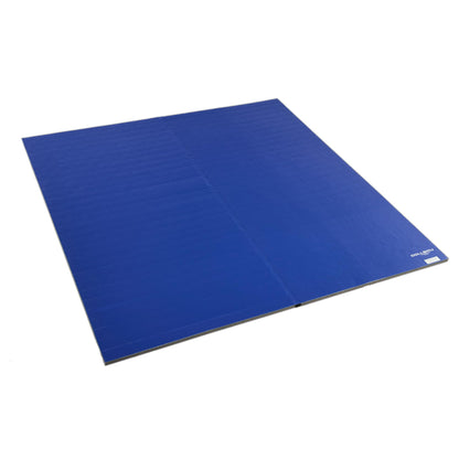 Dollamur 10'x10'x1.25" Jiu-Jitsu Mat, Royal Blue, Tatami, FLEXI-Connect®