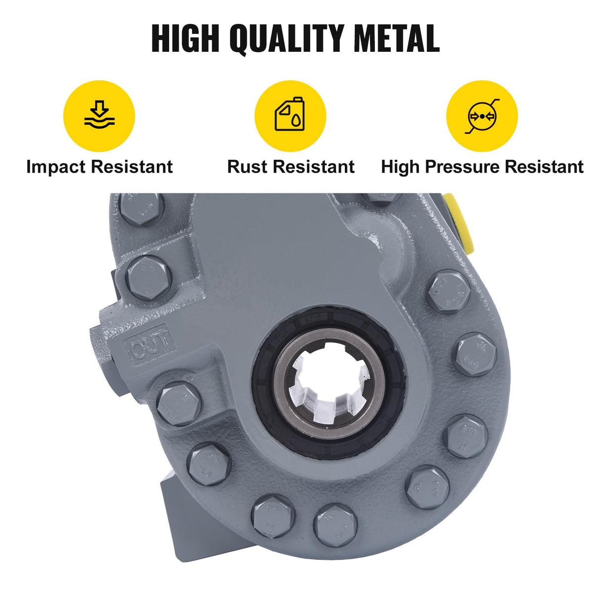 Hydraulic PTO Pump 16.6 GPM, Hydraulic Motor 540RPM 2500PSI, Hydraulic Power Take Off Pump SAE 16" Inlet and SAE 12" Outlet for Dump Trailer, Log Splitter and Scissor Lift