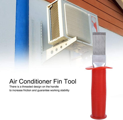 Air Conditioner Fin Tool, Stainless Steel Coil Comb Cleaner Brush for Repairing Equipment