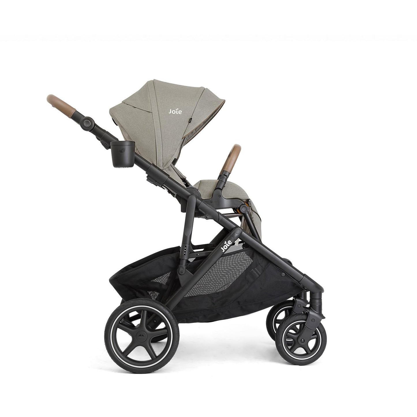 Joie Chive Single-to-Double Reversible Stroller, 20+ Customizable Modes, Suspension & All-Terrain Rubber Wheels, Expandable UPF 50+ Canopy (Dove)