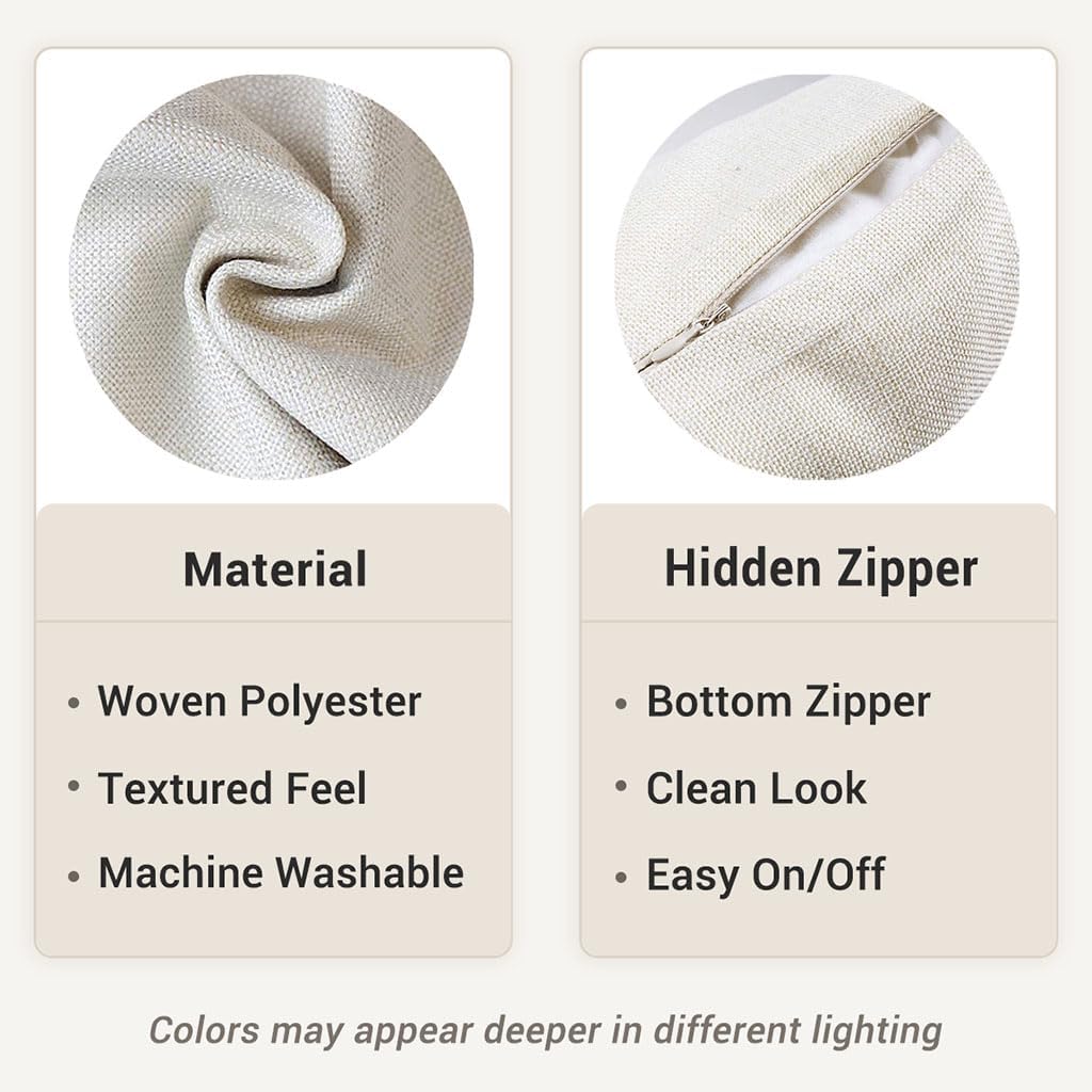12x20 Inch Cozy PANDICORN Throw Pillow Cover Cream, Stay Decorative Lumbar Cushion Case for Couch Sofa Bed, Neutral