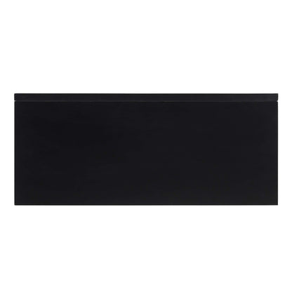 SEI Furniture - Holly & Martin Frescan Color Changing Electric Fireplace - Transitional Design, Black Glass and Wood - Ideal for Living Room, Bedroom (FC1063059)