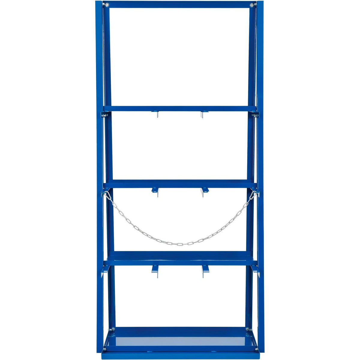 Global Industrial Vertical Bar Rack with Three Bays, 3000 lbs Capacity, Steel Construction, 39" W x 24" D x 84" H, Blue Powder Coat Finish, Assembly Required