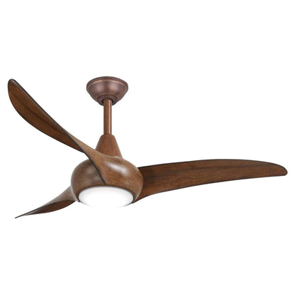 Minka-Aire F845-DK Light Wave 44" Ceiling Fan with LED Light and Remote Control in Distressed Koa Finish