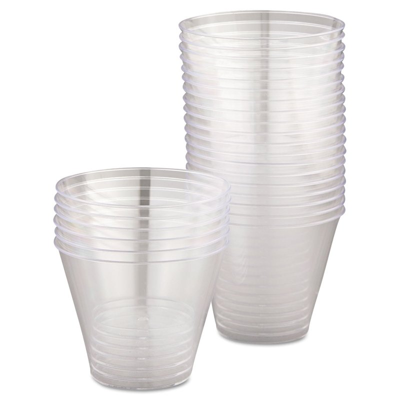 Comet WNA Transparent Tumbler, 9 Fl Oz - 25 Count (Pack of 20)