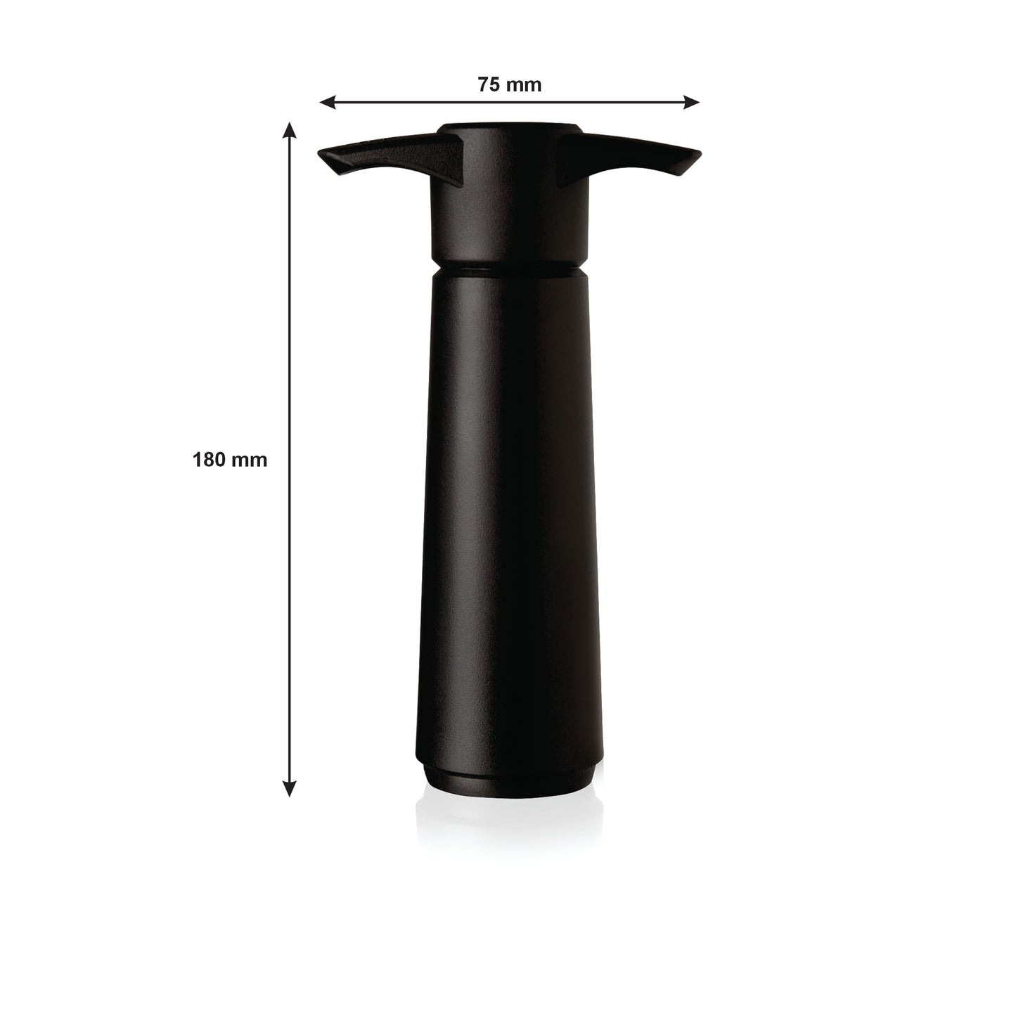 Vacu Vin Original Wine Saver with 2 Vacuum Bottle Stoppers – Wine Preserver Pump for Red or White Wine – Manual Air Remover System – Airtight Seal – Keep Wine Fresh Longer – Black