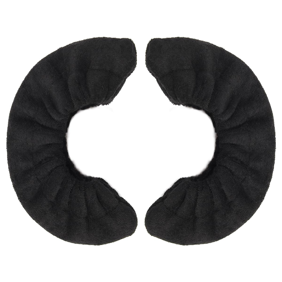 Coolrunner 2 Pairs Ice Skate Blade Covers, Sports Blade Cover Skate Blade Protector for Hockey Skates, Figure Skates and Ice Skates, Black (Black, Large)