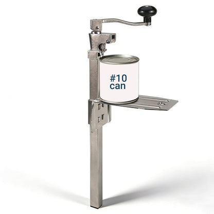 Commercial Can Opener Heavy Duty, Replace 11100#1 Can Opener, Opens Cans Up to 11in Tall (Including #10 Cans), with High Manganese Steel Bearing, Plated Steel Base & Stainless Steel Blade