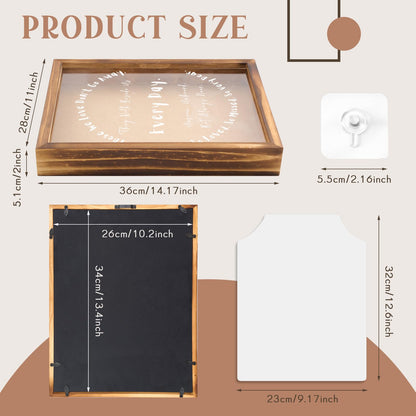 Novabright Sympathy Gifts for Loss of Father Husband Dad Mother- Memorial Clothing Display Shadow Box Frame for Keepsakes Decorations, Bereavement Remembrance for Loss of Loved One, 14.1x11x2, Brown
