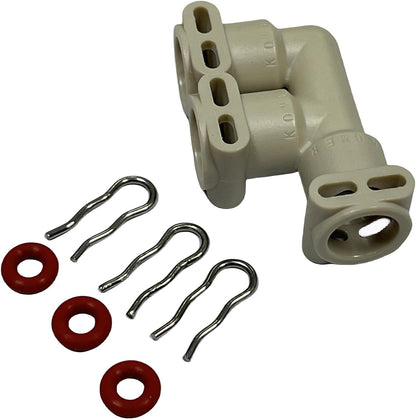 Fluid Connector F-form 66821 for Jura Thermoblock 2003, Coffee Machine Water Line, Steam Connection Joint