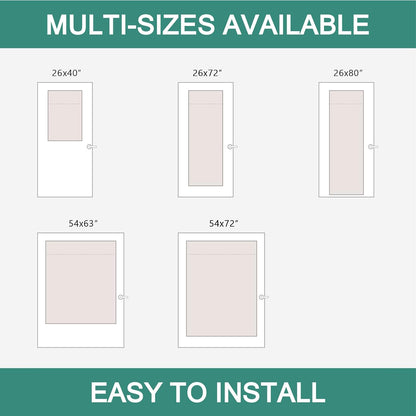 MIULEE French Door Curtains - Non-See-Through Privacy Light Filtering Sheer Drapes | White, 26 x 72 Inches, 2 Panels