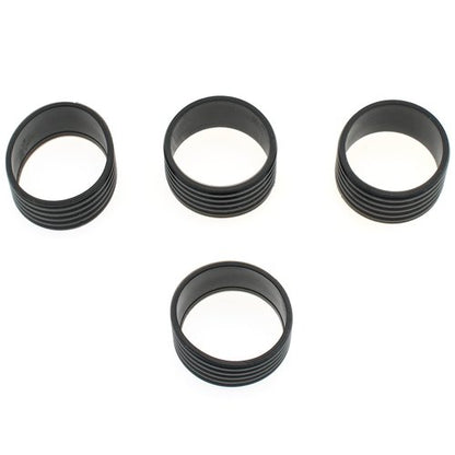 FDXGYH 4 PcsTennis Racquet Grips Tennis Racket Grip Band Rubber Ring with Non-Slip Badminton Tennis Absorbent Overgrip in Place, Black