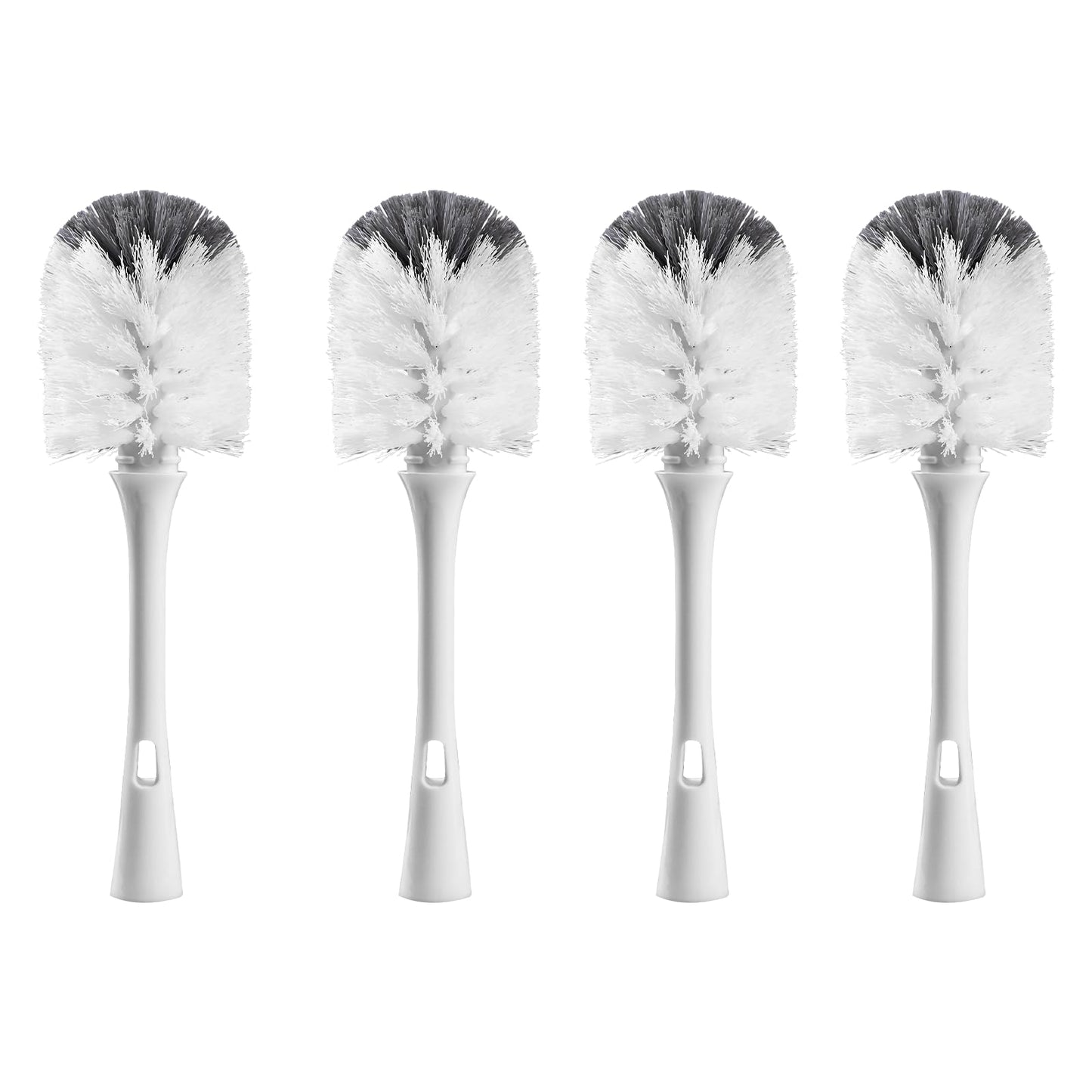 Bottle Brush Replacement Head for OXO Bottle Brush Only, 4 Pack Bottle Brush Refills, Dual Bristle Design for Baby Bottles, Water Bottles, Glasswares