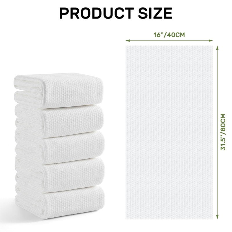 rngwaper Disposable Hair Drying Towels, 50 Count Super Absorbent Large Luxury, Salon & Spa Camping Trips for Hair, Face, Body Use（16" x 31.5"）
