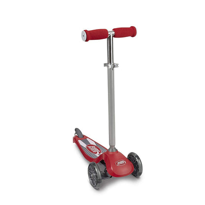 Radio Flyer Lean 'N Glide Scooter with Light Up Wheels, Kids Scooter, Red Kick Scooter, for Ages 3+