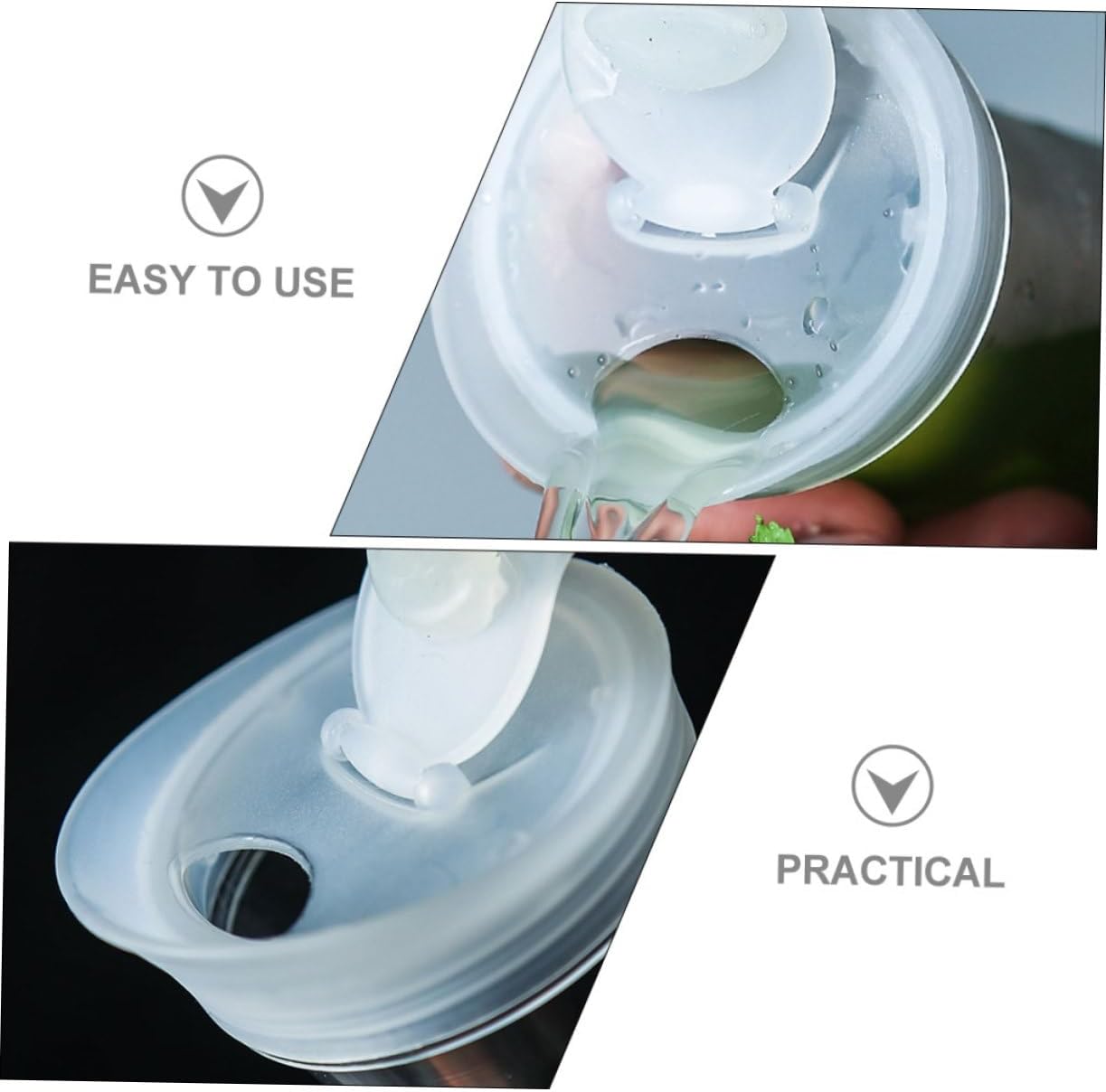 2pcs Cold Water Bottle Plastic Lid, Airtight Covers for Water Jug, Replaceable Jug Lid for Household Teapot