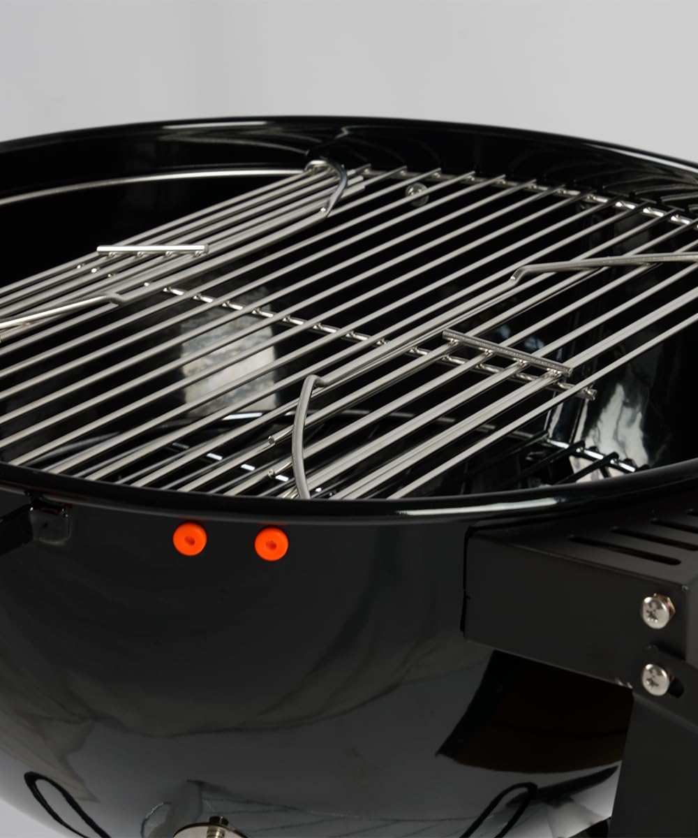 ProQ Charcoal Kettle BBQ Grill with Side Table (Rodeo ST-57), 22" – Charcoal Barbecue Grill - Outdoor Smokers and Grills – BBQ with Smoker