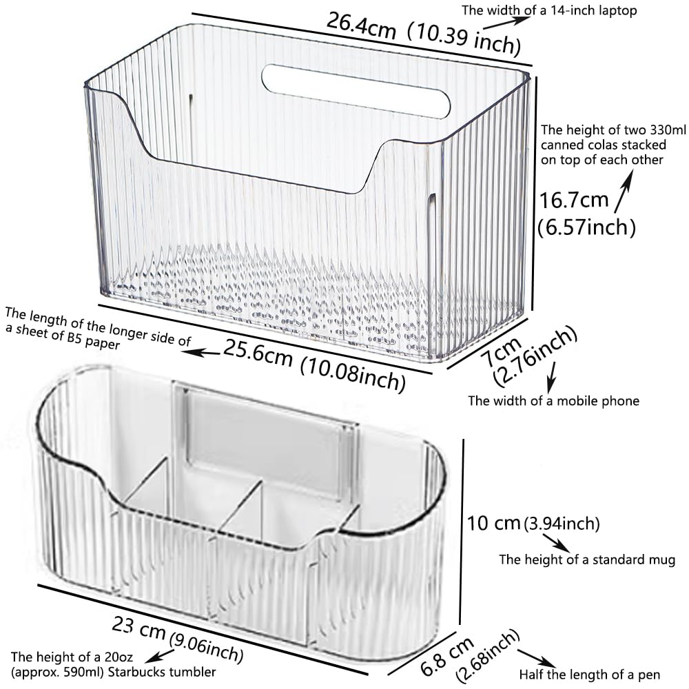 HQahnekme 2PCS Cabinet Door Organizer,Self Adhesive Kitchen Cabinet Organizer,Cabinet Door Storage Box for Bathroom/Kitchen/Living room,Storage shelf rv must haves. (transparent)