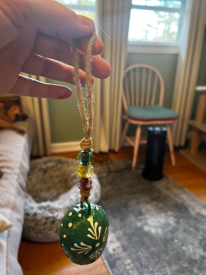 Set of 5 Painted Bells - 7cm Hanging Harmony Multicolor Metal Bells on Rope, Farmhouse Wall Décor