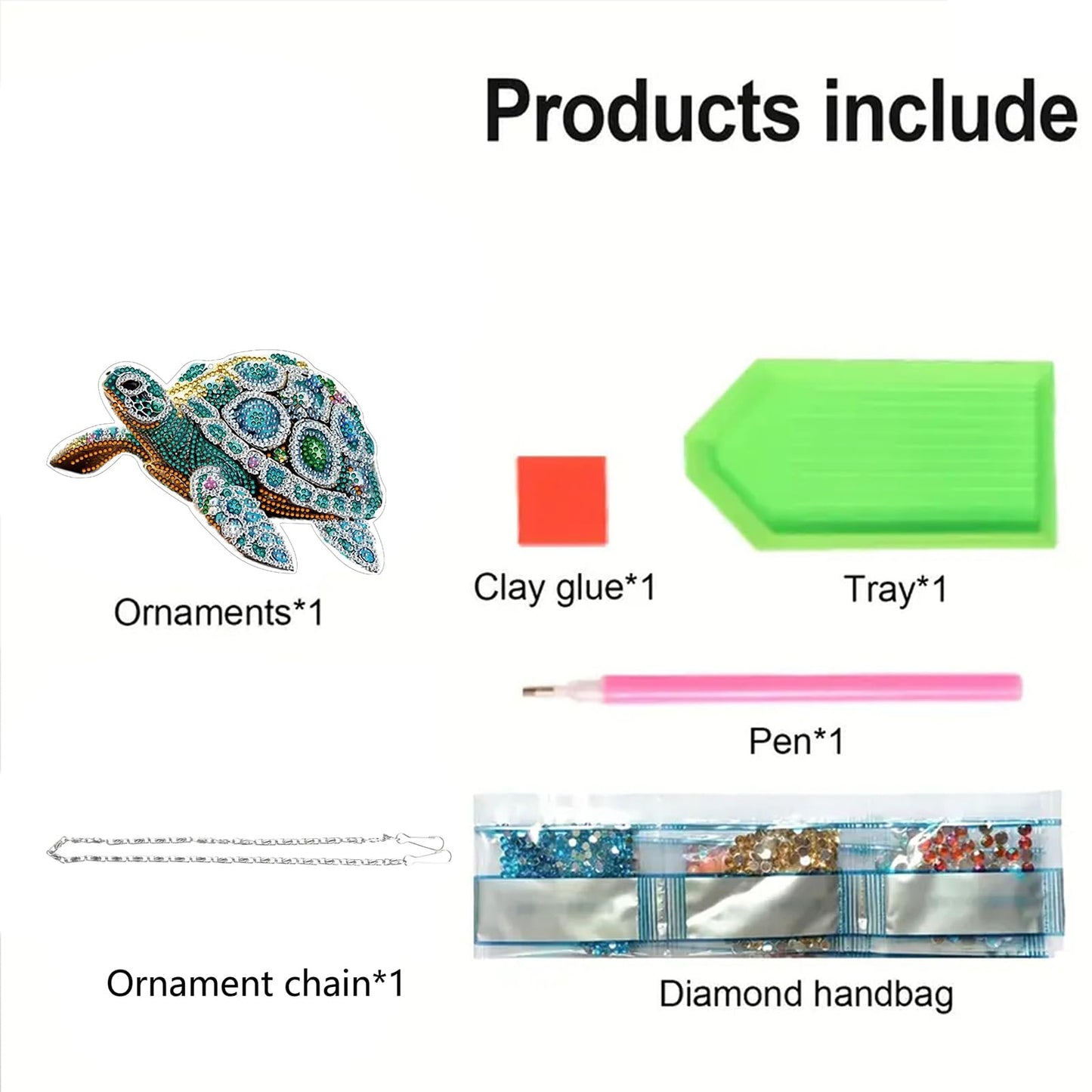STGLCR Sea Turtle Suncatchers Special Shape Diamond Painting Kits for Beginner,Crystal Rhinestones Diamond Dots Diamond Art DIY Kits for Adults Painting Pendant Ornament for Home Wall Decor 7.8inch