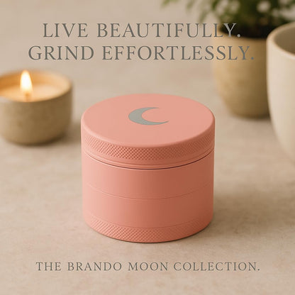 Brando Moon Manual Matte Spice Kitchen Crusher – 2.5” Coffee Bean Crusher with Cleaning Scraper and Storage, for Camping and Outdoor