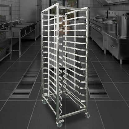 DFTWJMA Roll Baking Tray Rapid Cooling Rack Commercial Baking & Bakery-Grade Food Tray Cooling Cart — Featuring Four Castors Suitable for Kitchens and Bakeries
