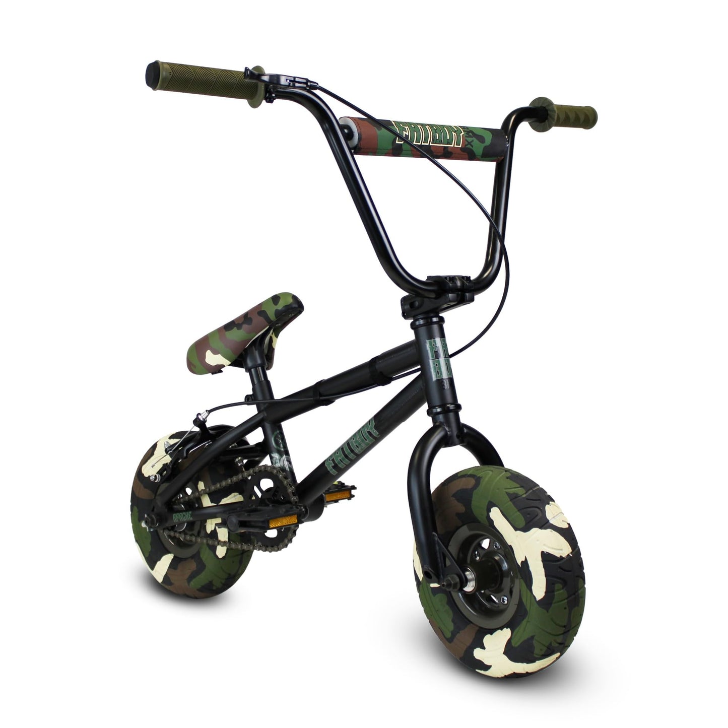 Fatboy Mini BMX in PRO Model with 3pc Crank - Assault/Stunt Model with 1 pcs Crank Mid Level - The Riot is Entry Level with 1-pc Crank (Assault/Stunt-Apache)