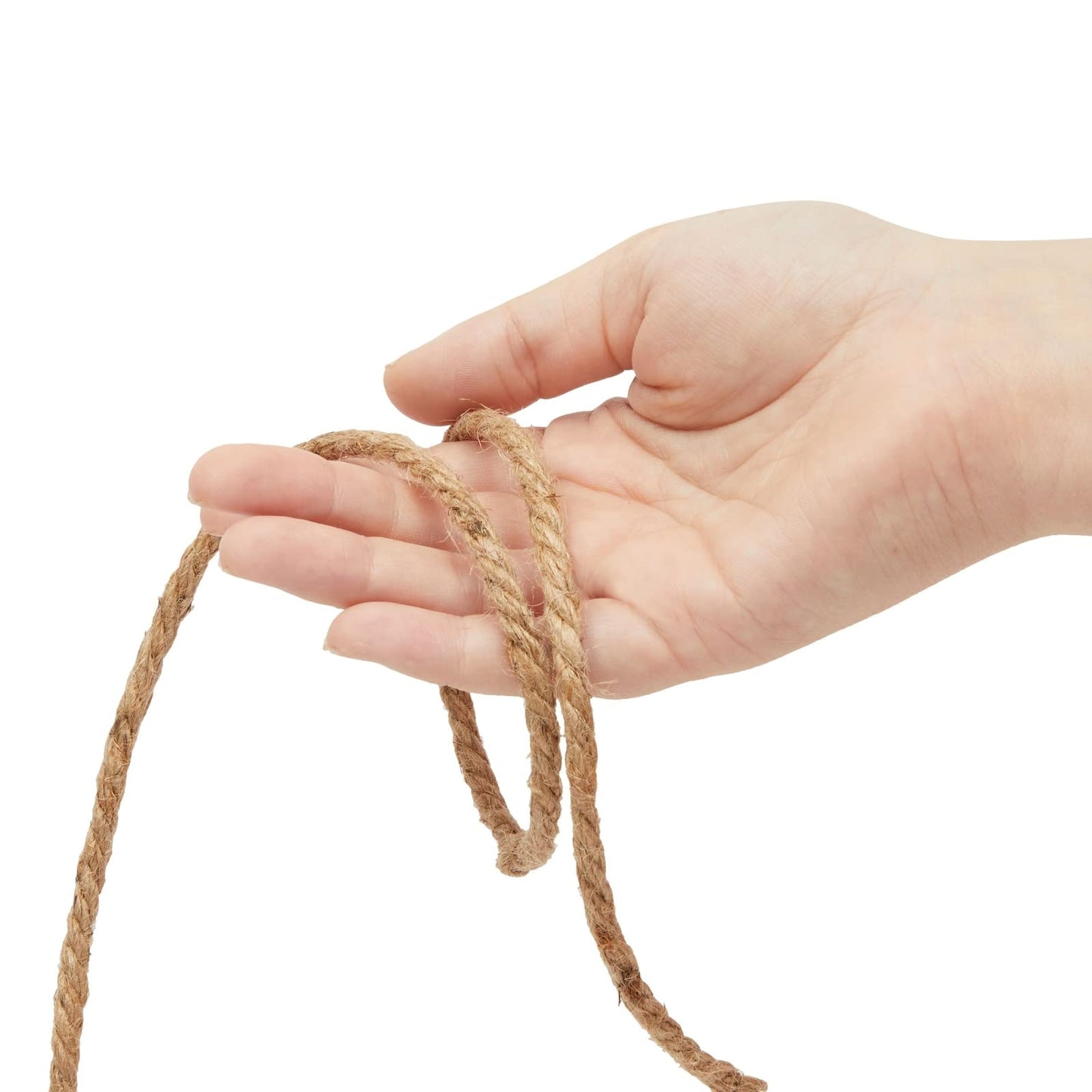 Bright Creations 100 Feet 5mm Thick Twisted Nautical Rope for Crafts and Gift Wrapping - Decorative Hemp Jute String Twine (Brown) - Jute Rope