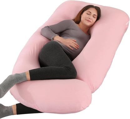 Victostar U-Shaped Pregnancy Pillow - 57 Inches Full Body Support for Back, Hips, Legs & Belly