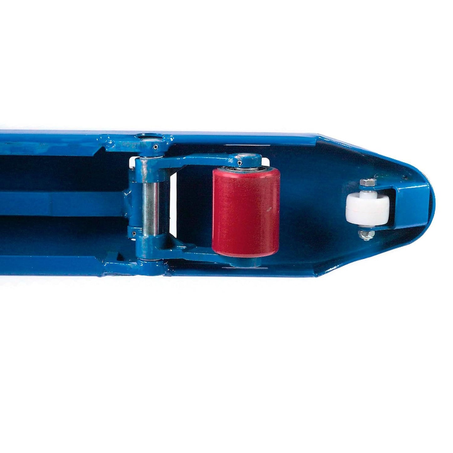 Global Industrial High Capacity Pallet Jack with 27" W x 36" L Forks, 6600 Lb. Capacity, Manual Duty Truck for Warehouse, Manufacturing and Retail, Blue Powder Coat Finish