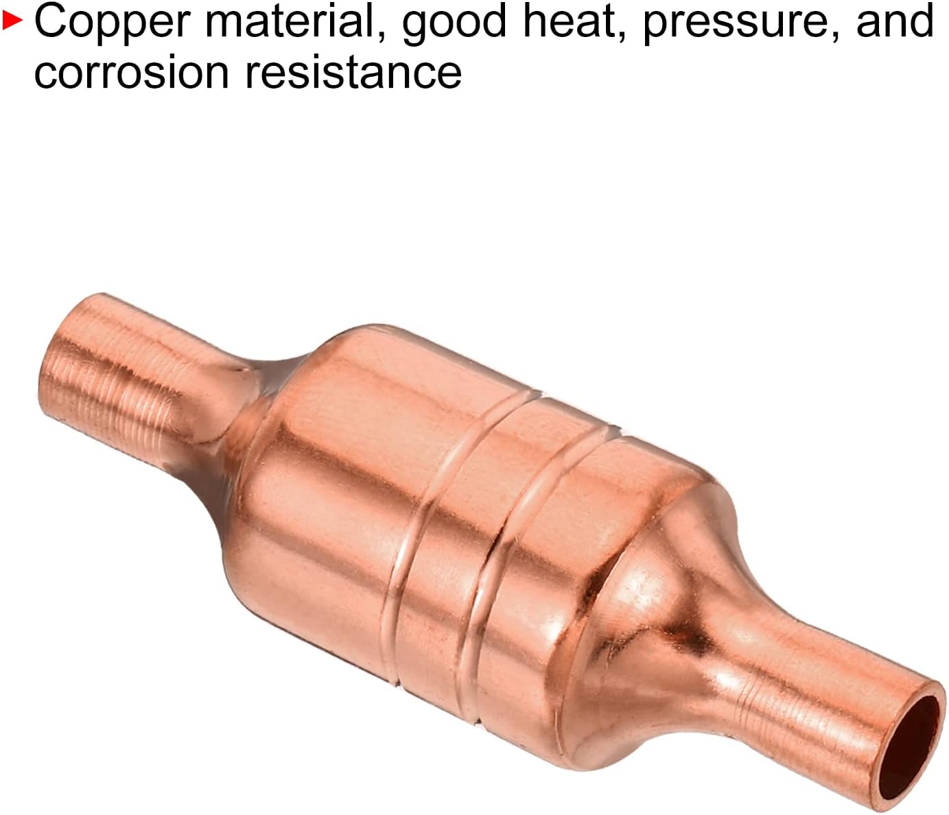 MECCANIXITY Refrigerator Filter Dryer, 6.2mm to 6.2mm Copper Dirt Filter for HVAC Refrigeration, Pack of 3