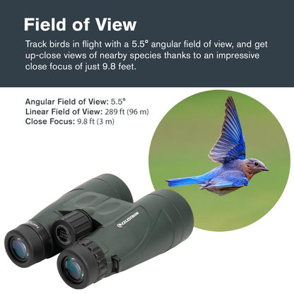 Celestron - Nature DX 12x56 Binoculars – Powerful and Bright for Long-Range Viewing – 56mm Objective Lenses – 12x Magnification – Fully Multi-Coated – Waterproof and Fogproof – Tripod Adaptable