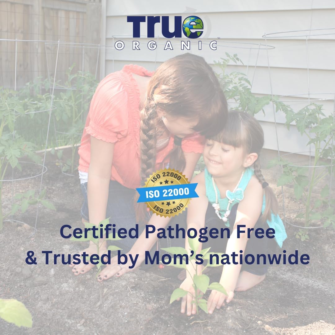 6% 12lb 210 True Organic Tomato & Vegetable Food Organic Fertilizer for Superior Harvests with Calcium Bag Covers sq.
