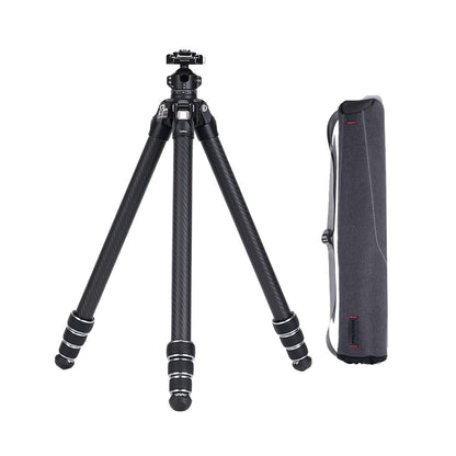FALCAM TreeRoot Lite F38 Quick Lock Carbon Fiber Travel Tripod with Ball Head Load Capacity 3kg/6.6lbs, Max Vertical Payload 40Kg/88lbs for Cameras (C141K-301)