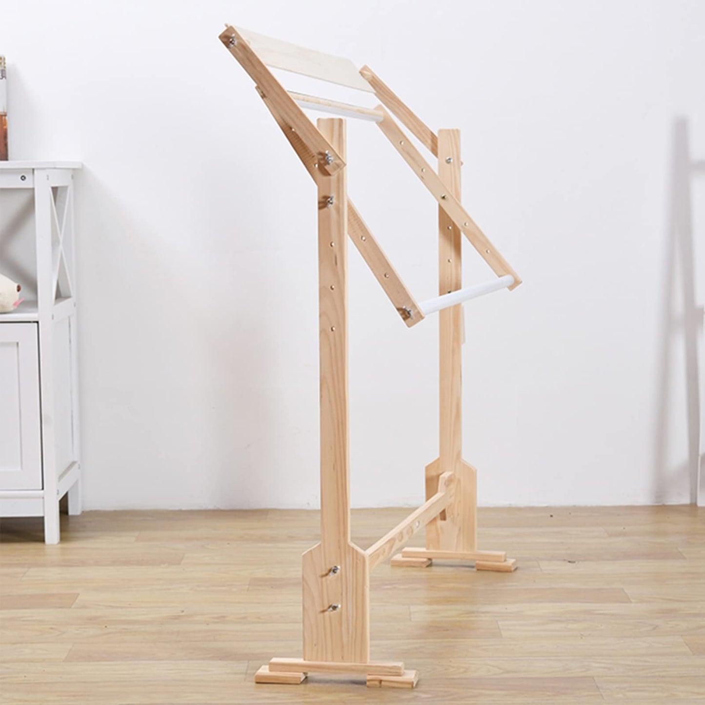 ELUKHT Embroidery Frame, Stand, Cross-Stitch Frame, Adjustable, Wooden Frame to Embroidery Frame, Needlework Stand Wooden Embroidery Frame