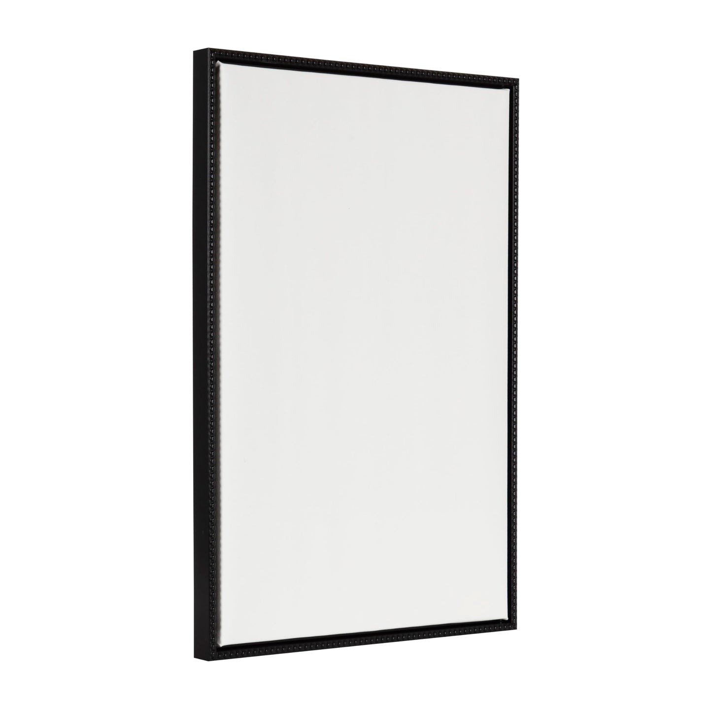 Kate and Laurel Sylvie Blank Framed Canvas Wall Art, 23x33 Black Beaded, Vintage Modern Empty Canvas for Paint-Your-Own Art, Ready to Paint Premium Canvas Already Framed