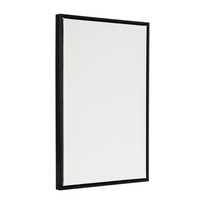 Kate and Laurel Sylvie Blank Framed Canvas Wall Art, 23x33 Black Beaded, Vintage Modern Empty Canvas for Paint-Your-Own Art, Ready to Paint Premium Canvas Already Framed