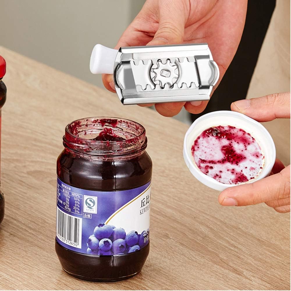 Caliamary Jar Opener for Seniors with Arthritis, Adjustable Stainless Steel Lids Off Easy Opener